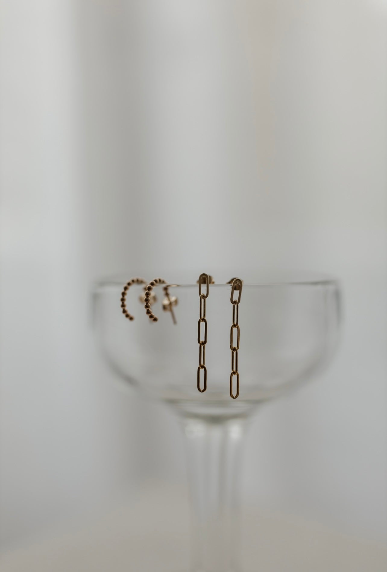 Dainty Paperclip Earrings