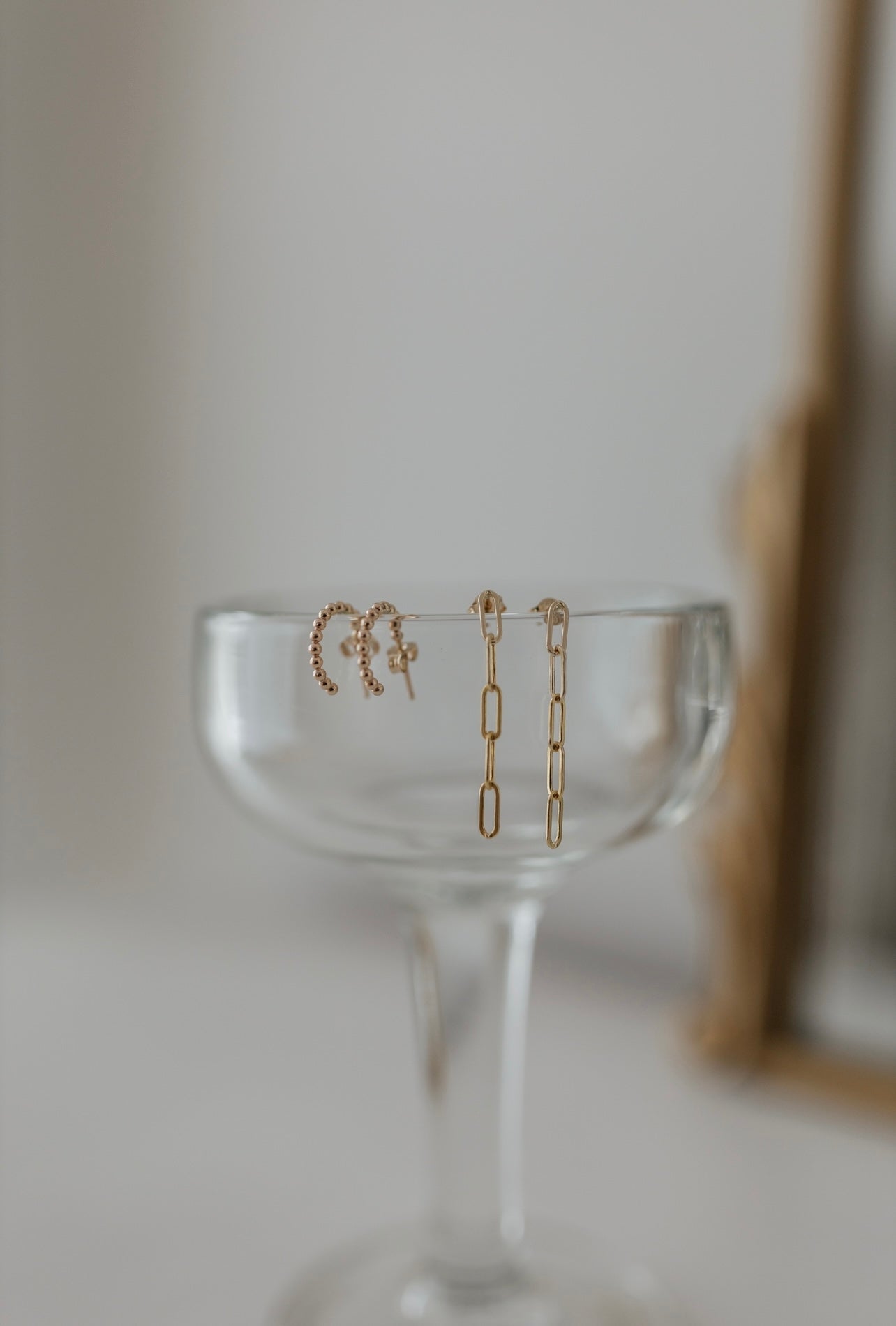 Beaded Huggie Earrings