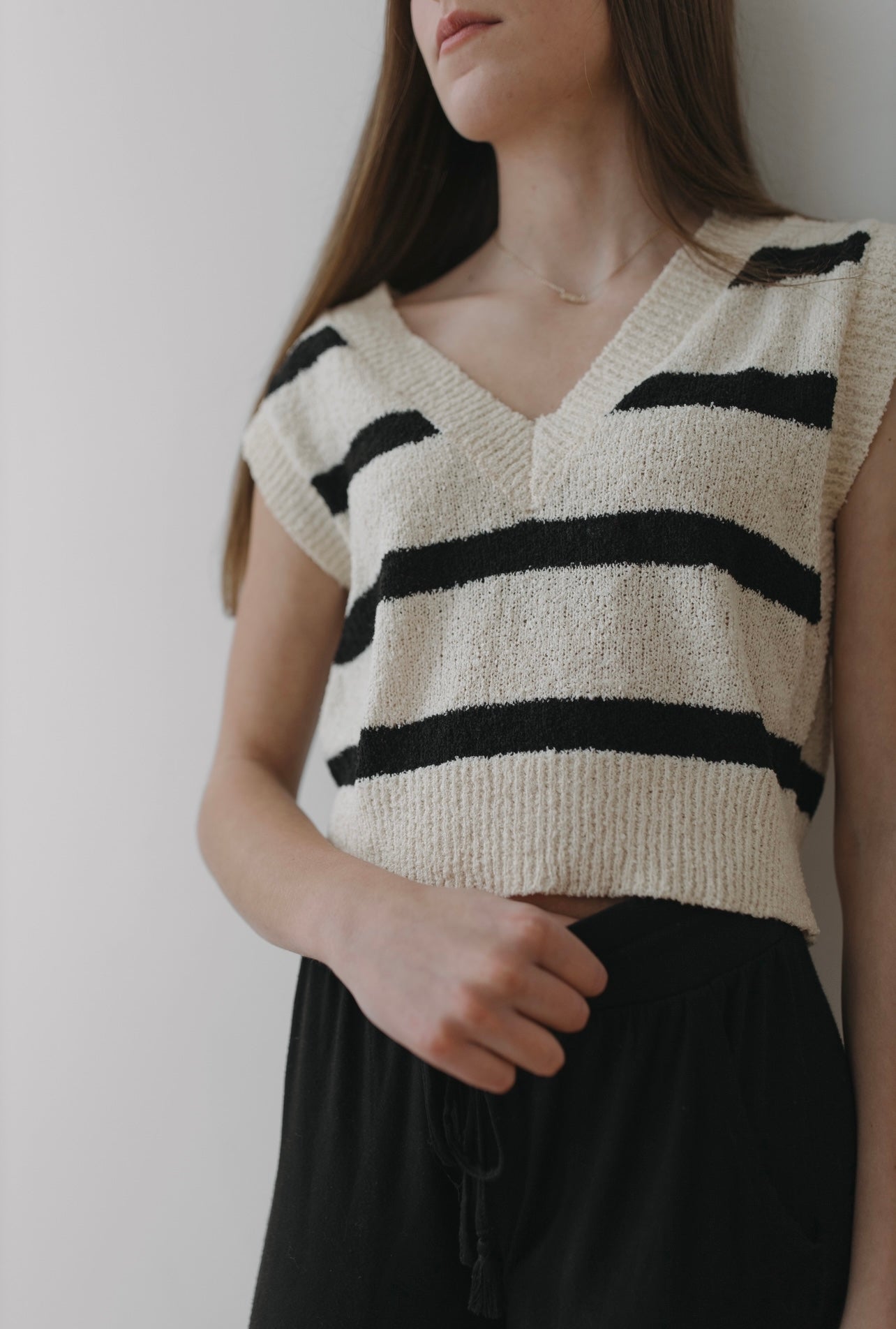 Striped Dainty Vest Top