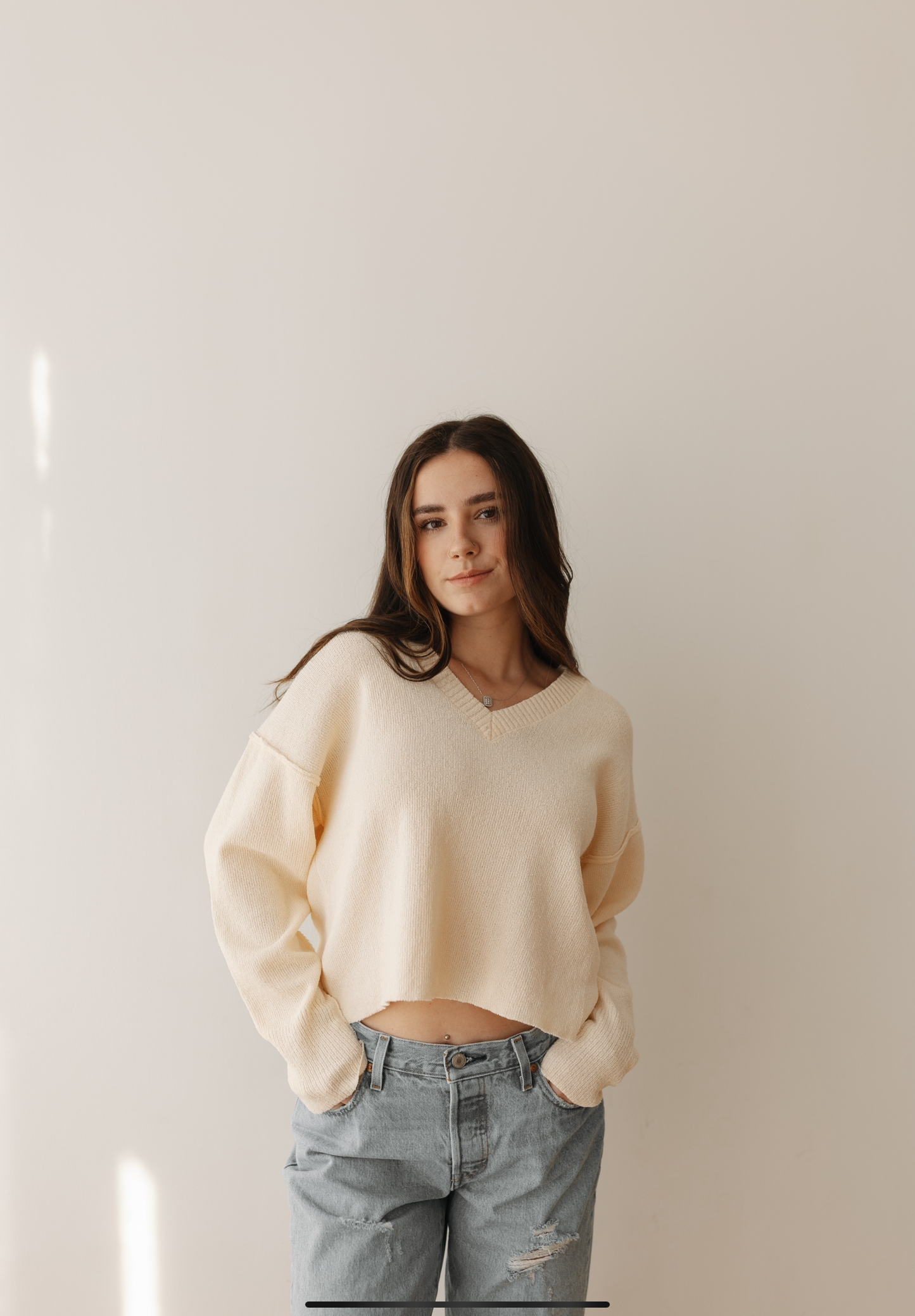 Exposed Seam Sweater