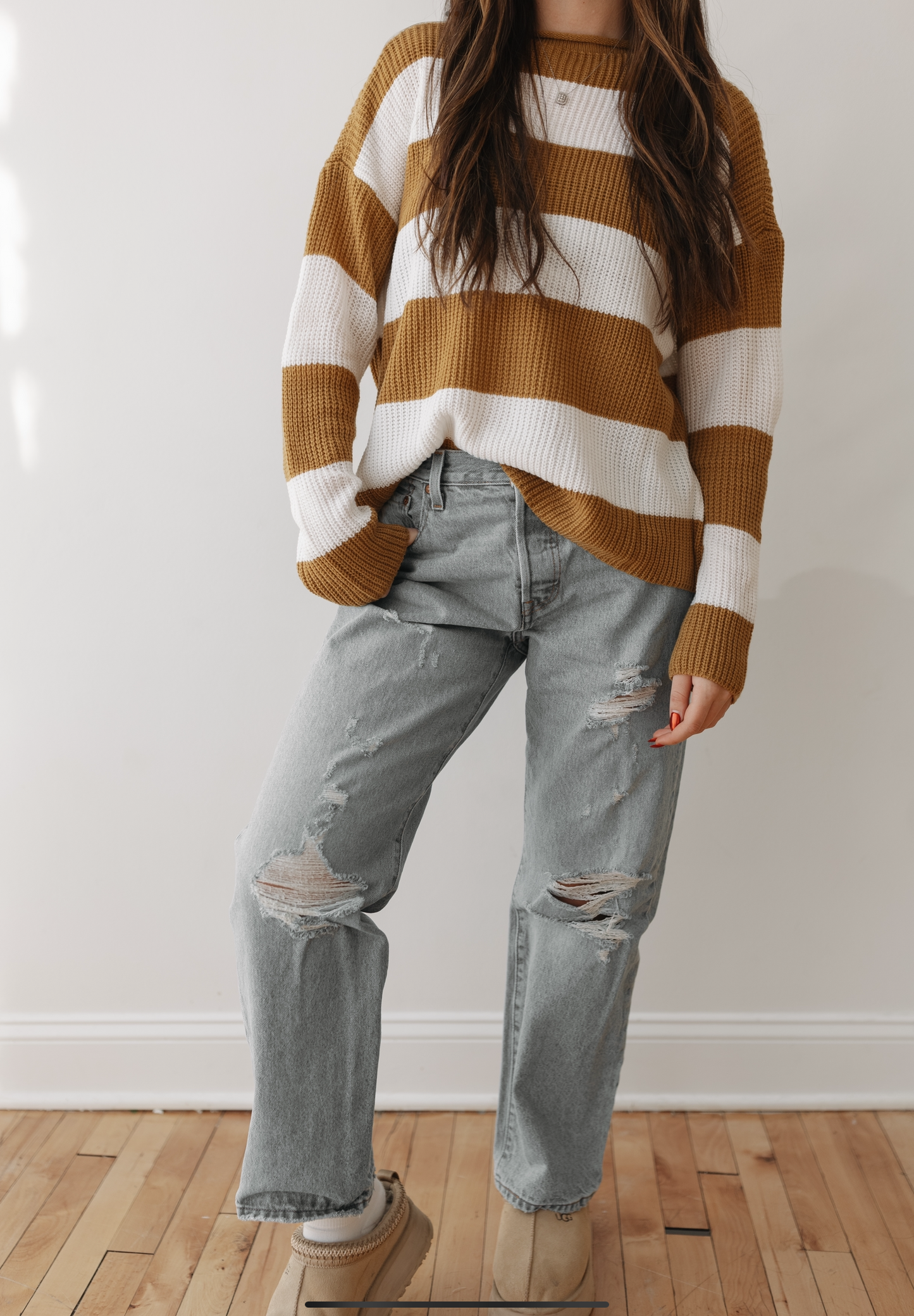 Striped Color Block Sweater